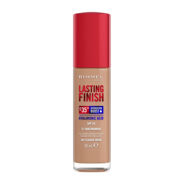 Rimmel Lasting Finish 35H Coverage Foundation SPF20 - 201 CLASSIC BEIGE 30ml