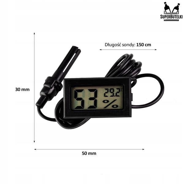 Digitalt termometer med sonde på kabel