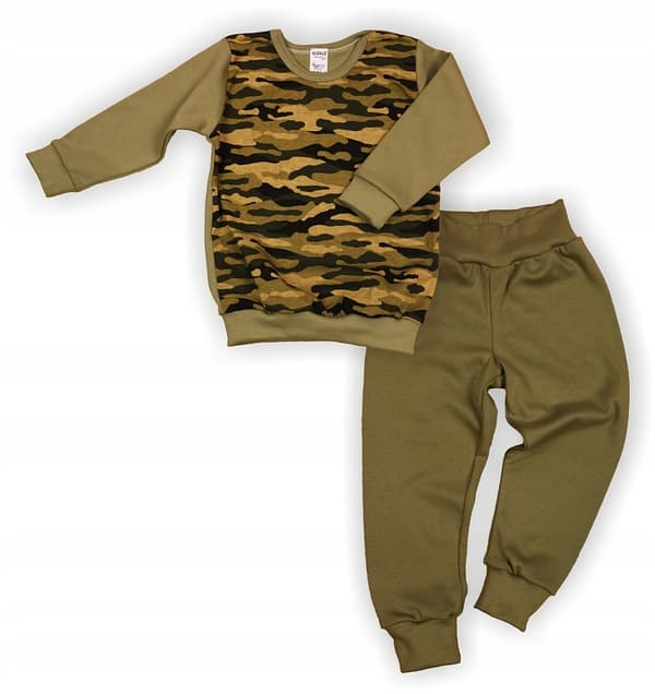 Barnpyjamas Moro khaki storlek 80 klekle