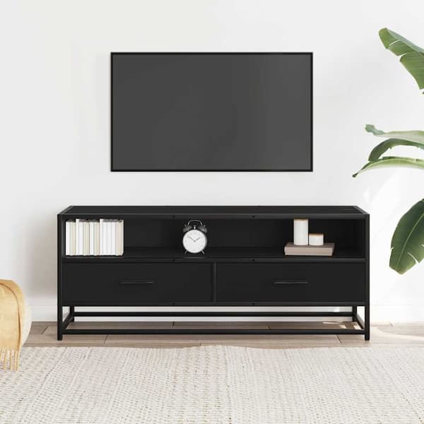 vidaXL TV-skab sort 100x34,5x40 cm