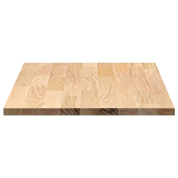 vidaXL køkkenbordplade, 100x63,5x2,7 cm, rektangulær, massivt egetræ