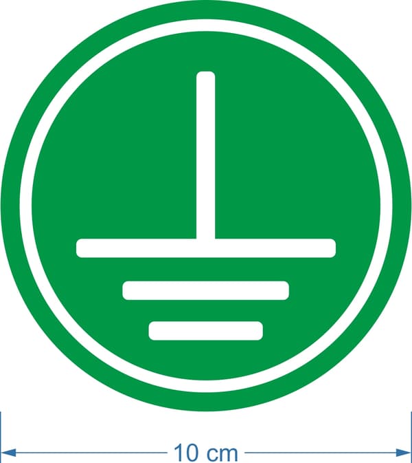 Informationsetikett - JORDNING 10 cm