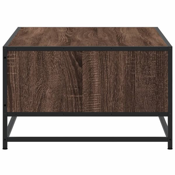 vidaXL sofabord brunt egetræ 100x57x35 cm