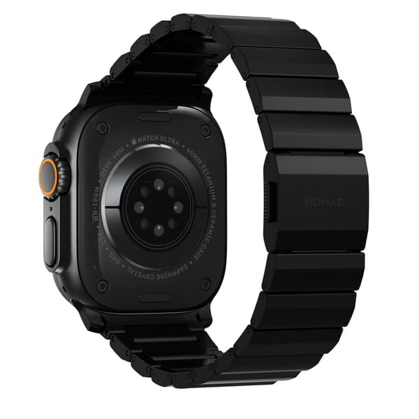 NOMAD Titanium Band - titaniumarmbånd til Apple Watch 46mm/49mm (sort hardware) V2