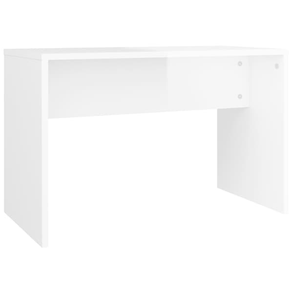 vidaXL toiletskammel højglans hvid 70x35x45 cm