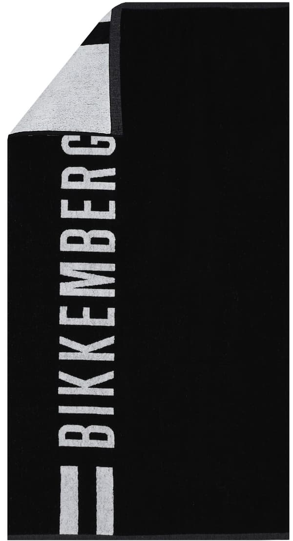BIKKEMBERGS - STRANDHÅNDKLÆDE - BKK3MTW01 SORT Universal