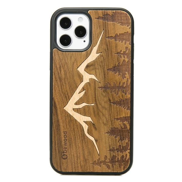 Træcover til iPhone 12 / 12 Pro MOUNTAINS IMBUIA