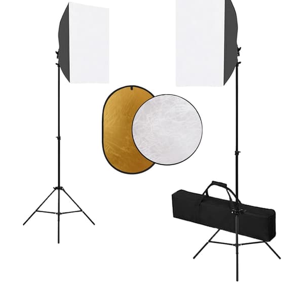 vidaXL Studiosetti Softboxilla ja heijastimilla