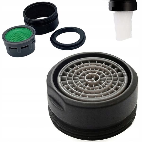 Vattenbesparende kransamler luk EKO 24mm sort