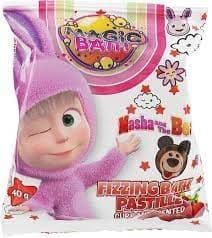 Masha&Bear Magic Bath -poreilevat kylpypastillit 40 g
