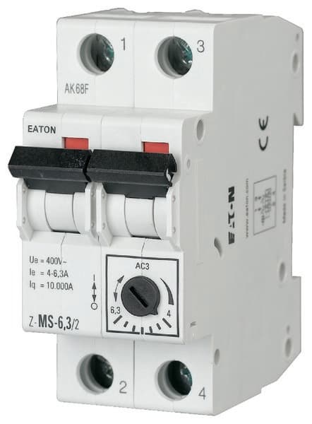 2-polig motorbrytare Z-MS-6,3/2