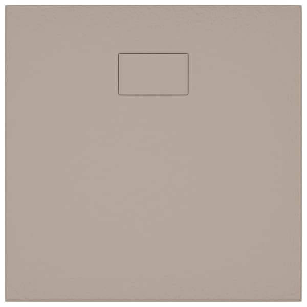 vidaXL Duschkar, SMC, Brun, 80 x 80 cm