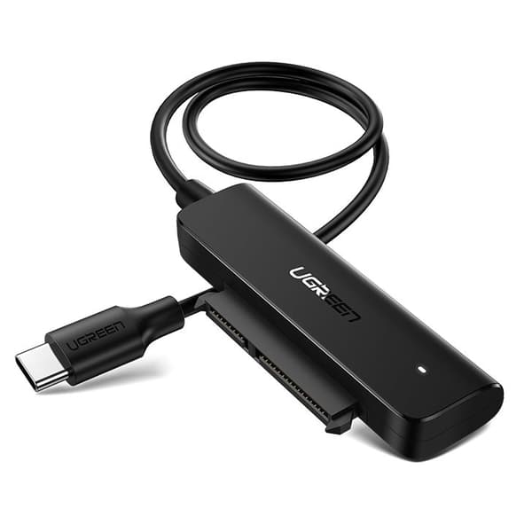 2,5'' SATA III 3.0 til USB-C HDD SSD-adapter - Sort