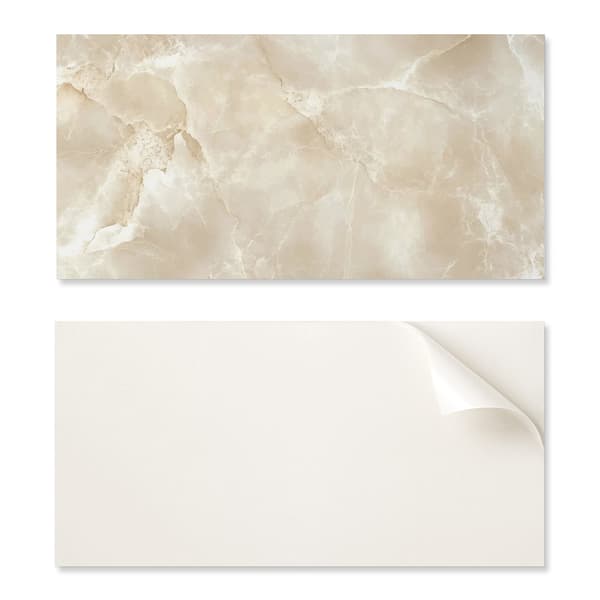 Vinyylilaattojen pakkaus keittiöaiheella Elegant Marble Structure 10x40x20 cm
