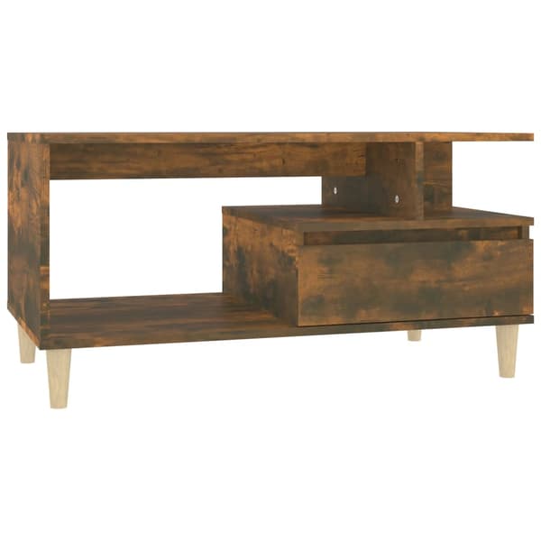 vidaXL sofabord røget eg 90x49x45 cm