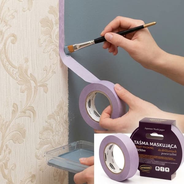 Dynamisk Violet Washi Tape Rispapir 38mm 50m