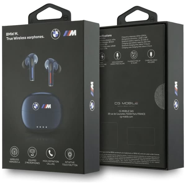 BMW Tryckt Logo TWS Bluetooth-hörlurar Marinblå