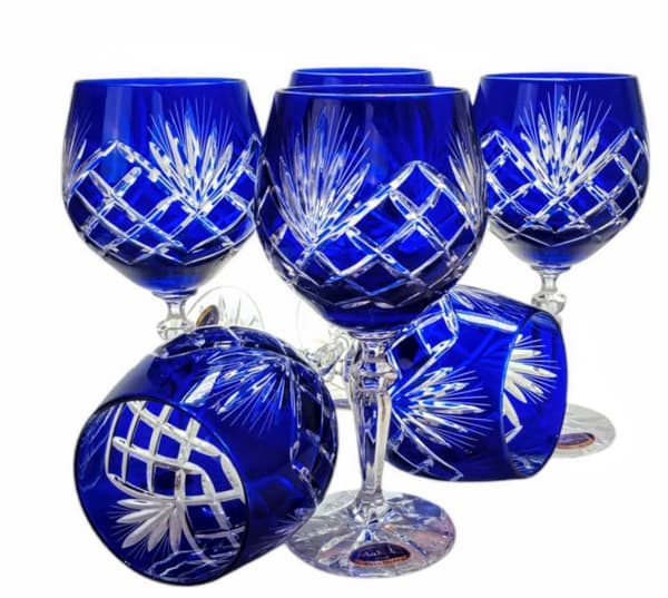 Koboltkristallvinglas 280 ml Ananas
