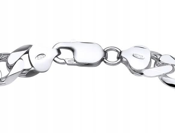 Silver Herrarmband 925 SILVER Kyrass 4.5mm Diamant + GRATIS
