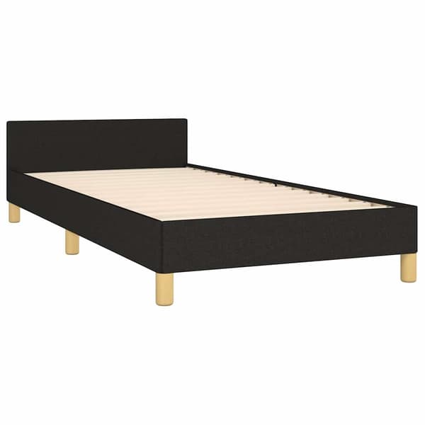 vidaXL sengestel uden madras sort 90x200 cm stof
