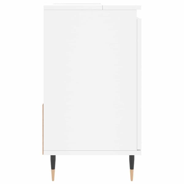 vidaXL Badrumsskåp, Vit, 65x33x60 cm, Träbaserat material