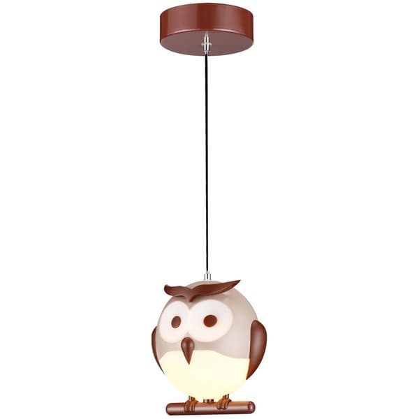 OWL Hængelampe Brun Hvid