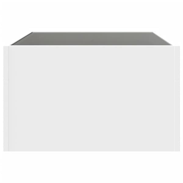vidaXL Infinity LED soffbord vitt 70x50x30 cm
