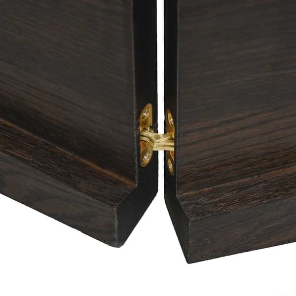 vidaXL bordplade mørkebrun 160x60x(2-4) cm massivt egetræ