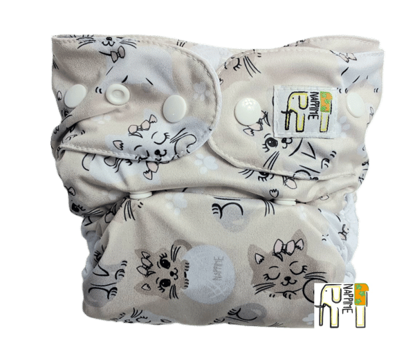 NappiMe Mini Pocket Genanvendelige Microfleece Kattebleer