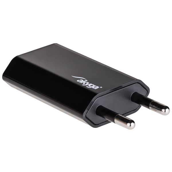 Akyga AK-CH-03BK 240V 1A Universal USB-oplader til telefoner