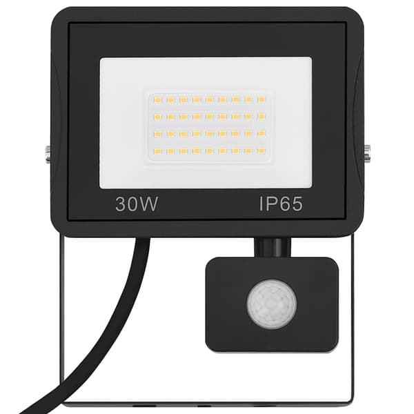 vidaXL LED-sensorspotlight 30W kallvit