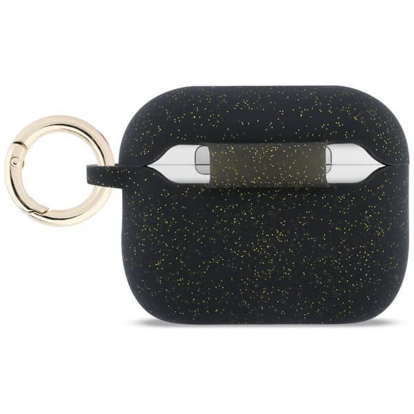 Guess Silikone Glitter Ring Etui til AirPods Pro 3 Sort