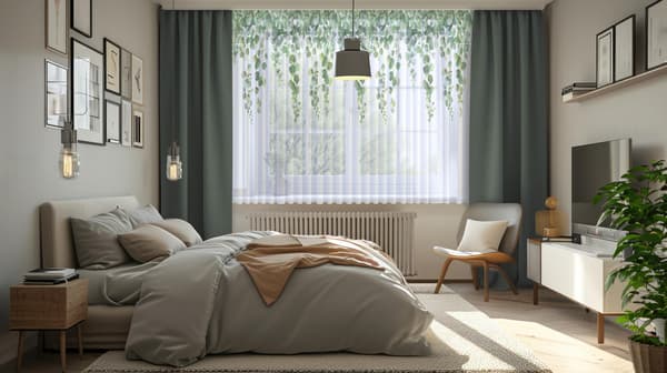 Gardin på tejp, tryck 375
