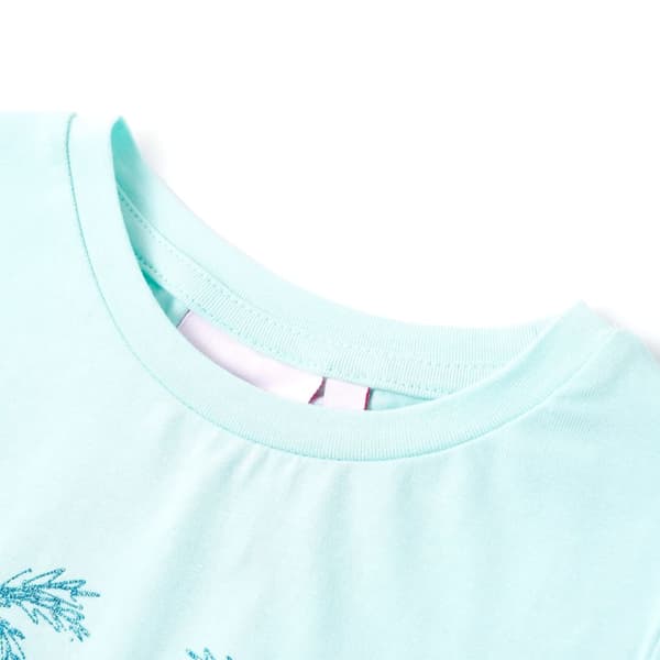 Barn-T-shirt, ljusblå, 140