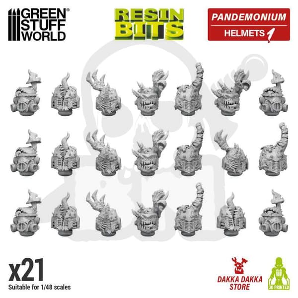 GSTU518855 3D-printede Dakka Pandemonium-hoveder