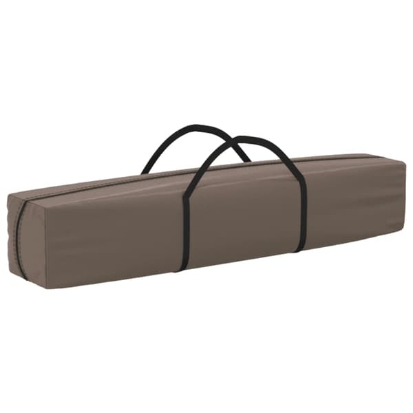 vidaXL foldbart festtelt, taupe, 2x2 m