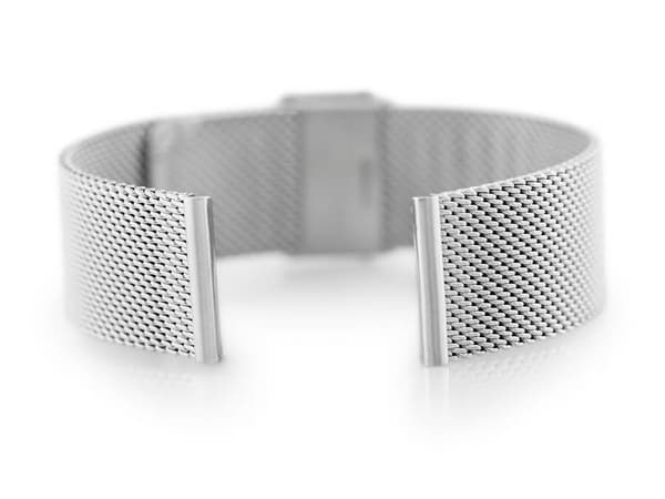Armband 302S - mesh HQ - silver - 20mm