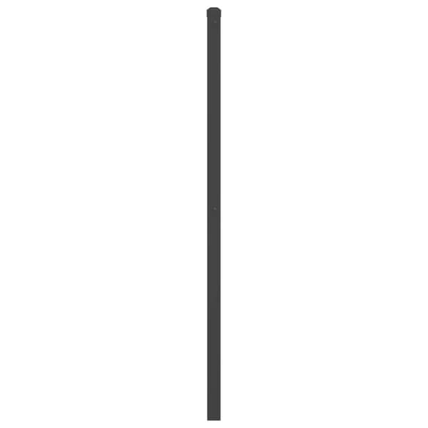 vidaXL metalsengegavl, sort, 180 cm