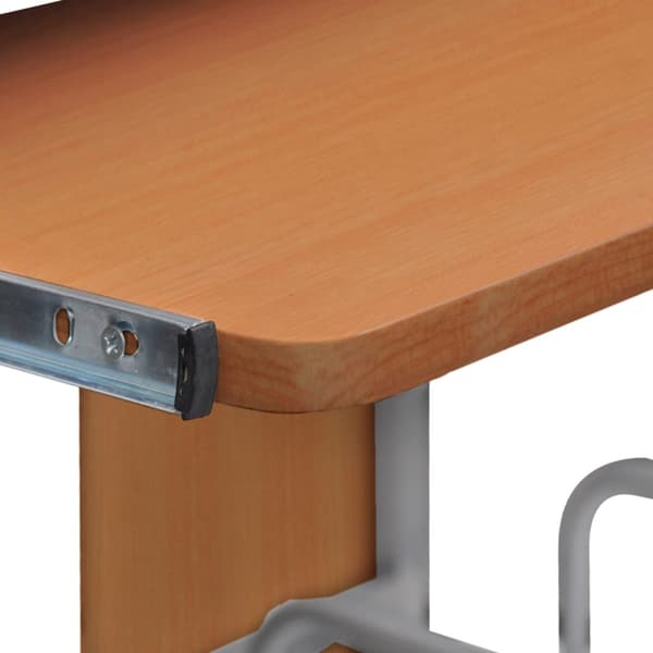 vidaXL computerbord, brunt, 110x52x88,5 cm