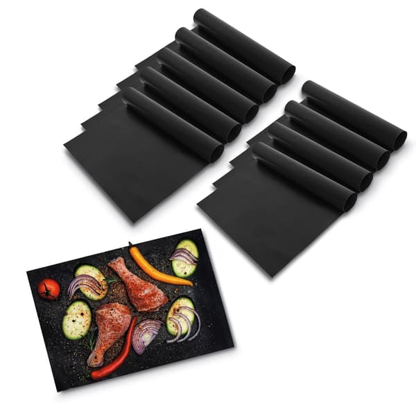 TD39 GRILLMATTOR MED 10 ST, REKTANGULÄRA, 40X33CM