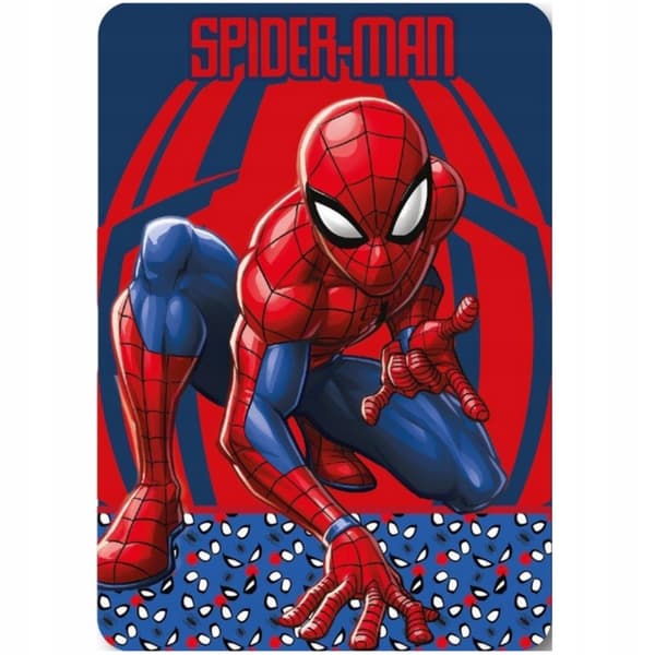 Spider-Man Marvel fleece tæppe 100x140 til børn