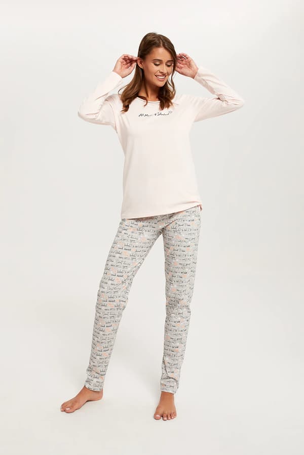 Karla dampyjamas långärmad, långbyxor S/M