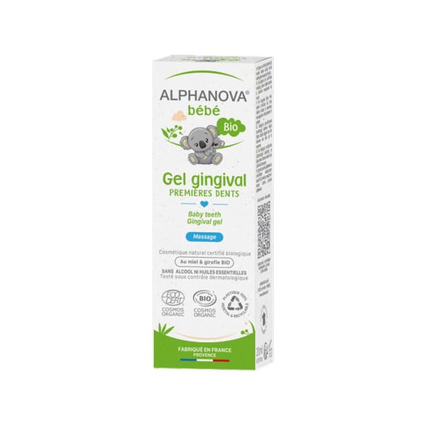 Alphanova Bebe Bio Tandfrembrudslindrende Gel, 20 ml
