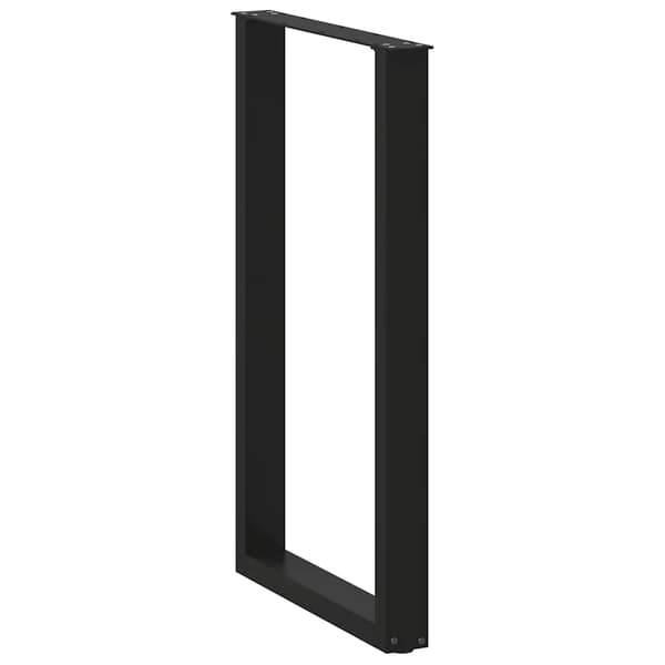 vidaXL sofabordsben, 2 stk., sort, 60x(100-101) cm, stål