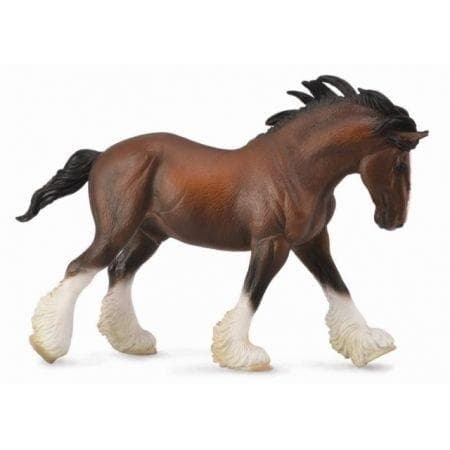 Brunfarvet Clydesdale-hingst