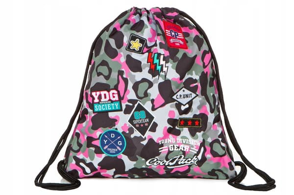 CoolPack Sprint Camo Pink Badges -urheilukassi