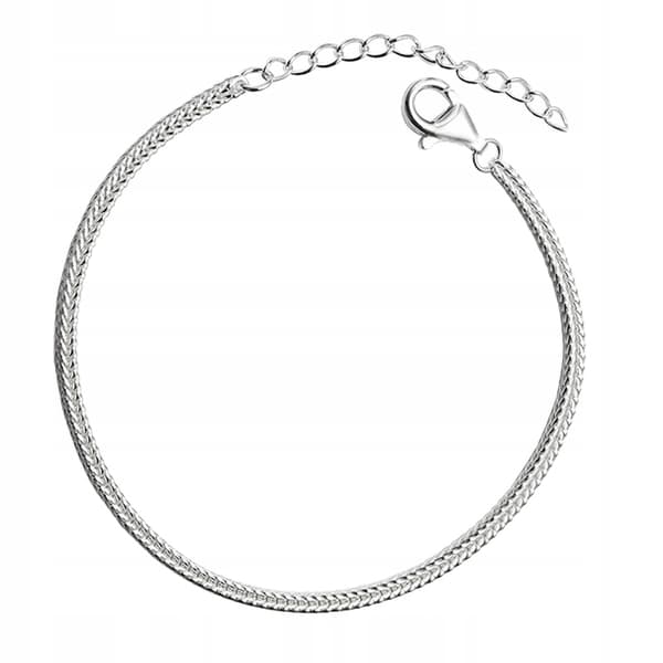 925 silver modulärt berlockarmband för kvinnor, justerbart