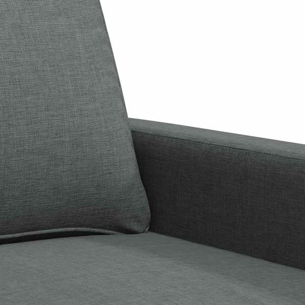vidaXL 2-sitssoffa mörkgrå 120 cm tygklädsel