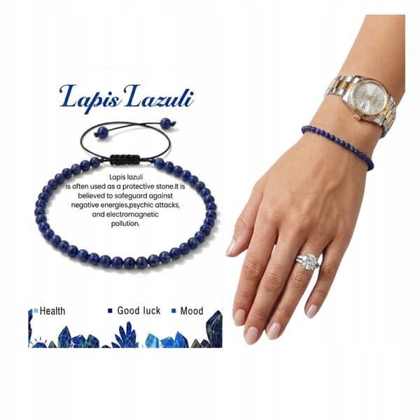 Lapis Lazuli stenarmband - Energi, Skydd, Harmoni