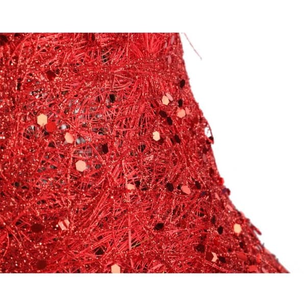 Sisalur rød med glitter 20cm